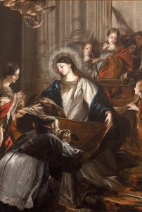 Saint Ildephonsus Receiving the Chasuble from the Virgin Mary thumbnail