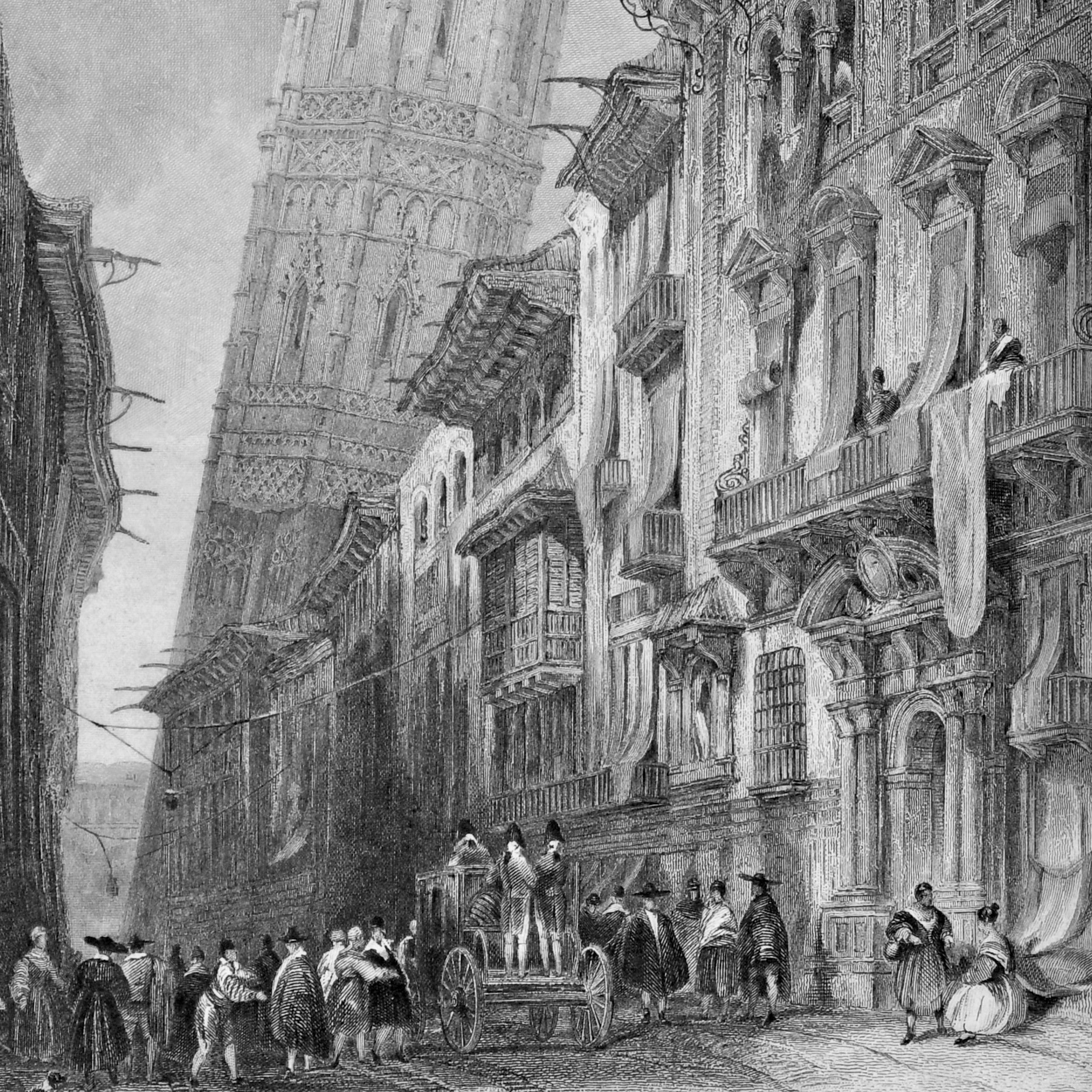The eastern cities and landscapes of Spain were seldom explored in the early nineteenth century, as most travellers made a beeline from the Basque country via Castile to Andalucía. Neither John Frederick Lewis nor David Roberts visited eastern Spain, and the first three volumes of Thomas Roscoe’s The Tourist in Spain, illustrated by Roberts, overlooked this area.