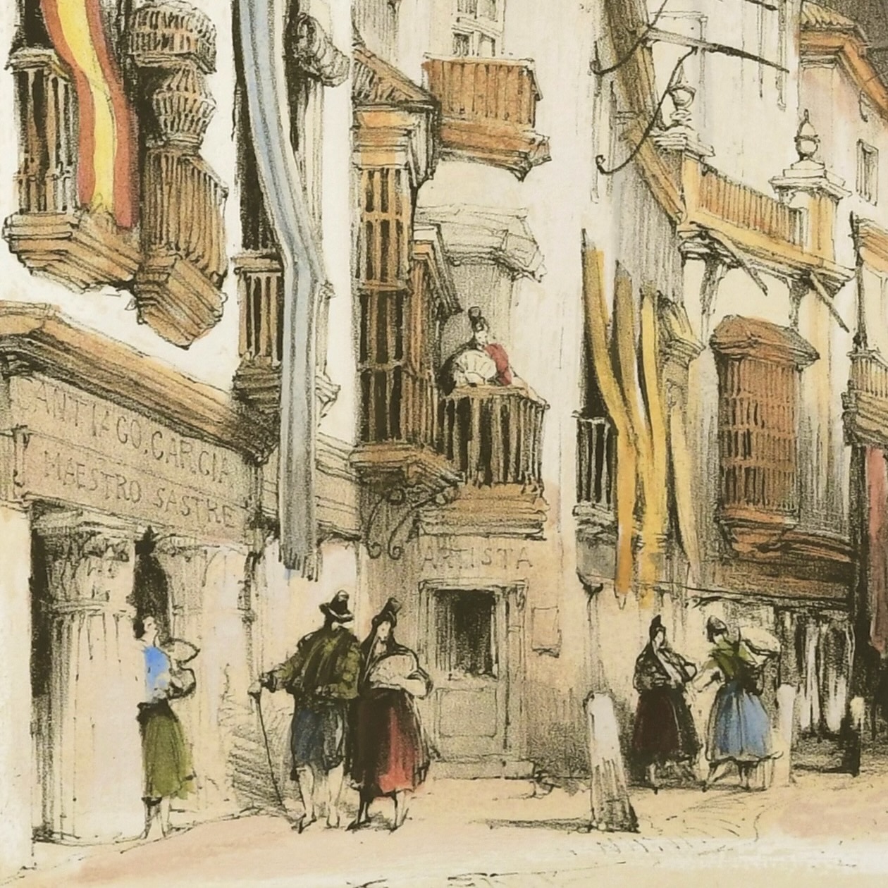 For any traveller in Spain, Seville, Andalucía’s capital, on the banks of the Guadalquivir river, was a must-see destination. Its architectural heritage, including Roman, Islamic, Mudéjar, Gothic and Baroque styles, along with its bustling everyday life and a rich Catholic culture provided a wealth of inspiration for romantic writers and artists in search of novel material.