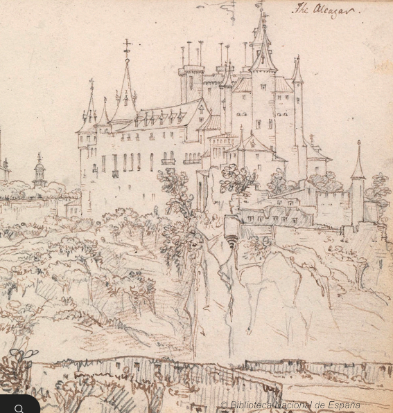 Those visitors like George Vivian who sought out the site of the Battle of Vitoria in the north of Spain, soon re-joined what eventually became the well-trodden path through Old Castile to Madrid, via three major attractions: Burgos, the ancient capital of the kingdom of Castilla y León under Alfonso VI in the eleventh century; Segovia, historic centre of the wool and textile trade; and Philip II’s palace-monastery and royal pantheon at El Escorial.