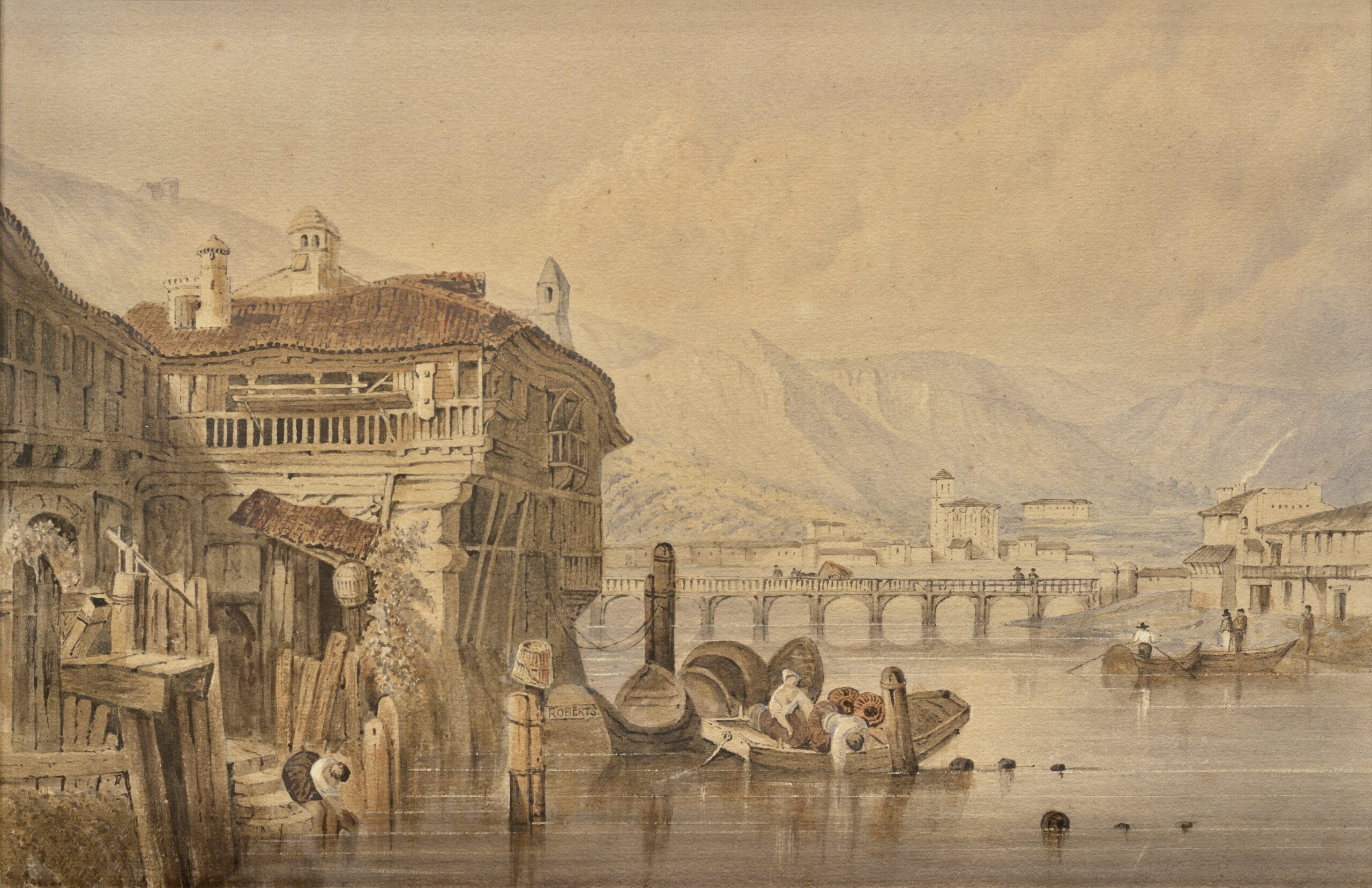 Irun, from the Bidassoa, Spain