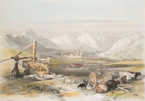 Distant view of the Palace of the Escorial and mountains of the Guadarama [sic] thumbnail