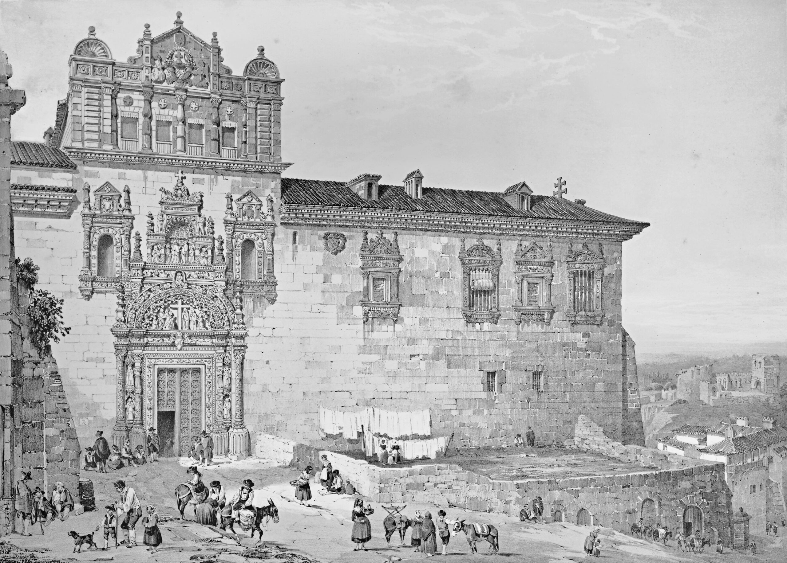 Puerta del Hospital de Santa Cruz en Toledo
